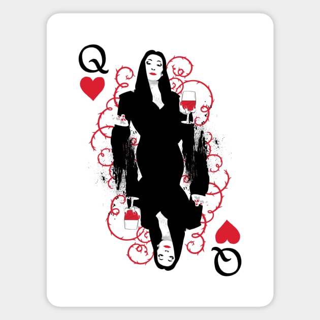 Addams Cards - Morticia Magnet by polliadesign